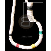 Graduted white shell in rasta