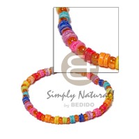 Multicolored white clam and glass