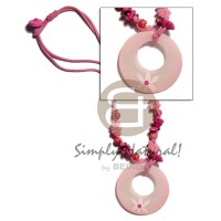 2 layers knotted wax cord