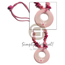 2 layers knotted wax cord