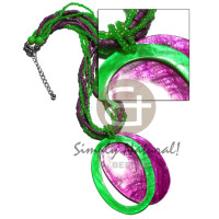 5 rows 2-3mm coconut heishi glass