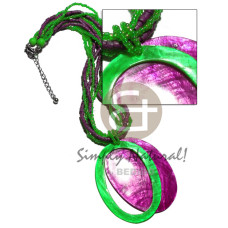 5 rows 2-3mm coconut heishi glass