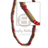 Bamboo tube red 4-5
