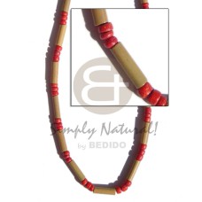 Bamboo tube red 4-5