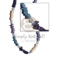 Blue lavender bleach coconut sq. cut combination