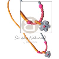 2-3mm coconut pukalet orange pink blue