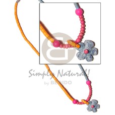 2-3mm coconut pukalet orange pink blue