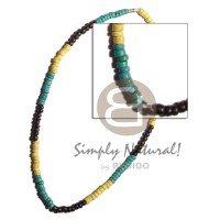 Yelloaqua green black 4-5 coconut pokalet