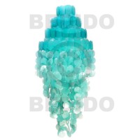 4 layers monogram aqua blue