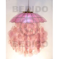 Parisian old rose capiz shell