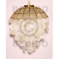 16" ball natural capiz shell