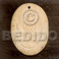 Oval melo carving 40mm