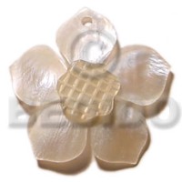 45mm natural hammershell flower