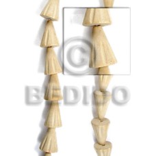 Natural white wood cones