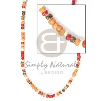 2-3mm coconut pukalet brwn tan red wht combinationnation