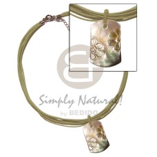 6 layer green wax cord