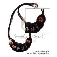 Handpainted 75mmx35mm souvenir blacktab shell