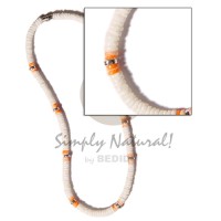 Orange white clam combination