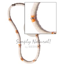 Orange white clam combination