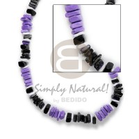 Sq cut lavender black nat combination white