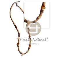 2-3mm coconut heishi natural white