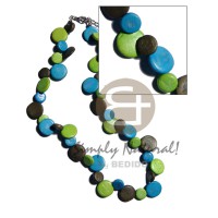 Single row black blue green coconut sidedrill