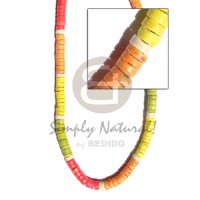 7-8 elastic coconut heishi in