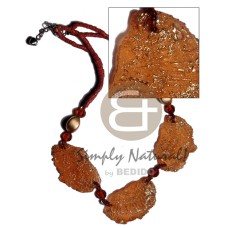 2-3mm rust coconut heishe