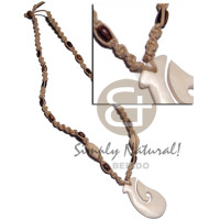 40mmx25mm carabao white bone hook