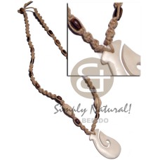 40mmx25mm carabao white bone hook