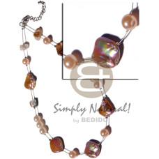 Metallic kabibe shell nuggets in