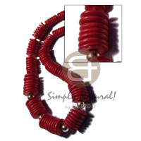 Graduated 20mm 15mm 10mm deep red coco