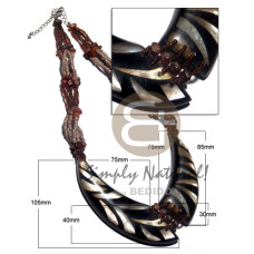 Choker 2-3mm coconut heishi glass