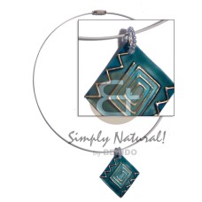 Coated white cable wire neckline