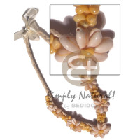 Braided flat abaca choker