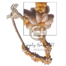 Braided flat abaca choker