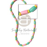 Pastel green buri tube pink