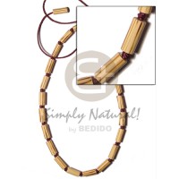 Bamboo macramie striped wood