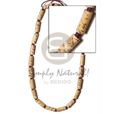 Bamboo macramie splashing wood