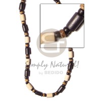 Black white wood tube coco