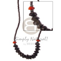 2-3 coconut heishi black