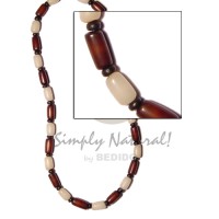 White brown buri tube blk