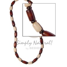 White brown buri tube blk