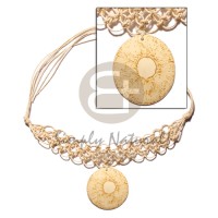Macramie choker 50mm round