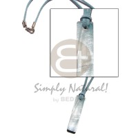 Aqua blue leather thong