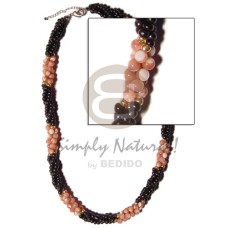 Twisted black coconut pokalet