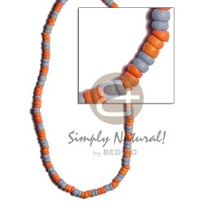 4-5mm orange aqua blue coco