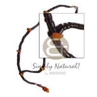 2-3mm black coconut heishi tassle
