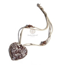 2 layers braided crème cord