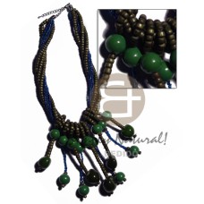 5 rows glass beads 3